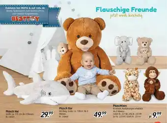 Rofu Kinderland Plüsch Hai, Bär Oder Pluschtiere Angebot