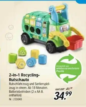 Rofu Kinderland 2in1 Recycling-rutschauto Angebot