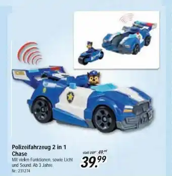 Rofu Kinderland Polizeifahrzeug 2in1 Chase Angebot