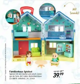 Rofu Kinderland Familienhaus Spielset Angebot