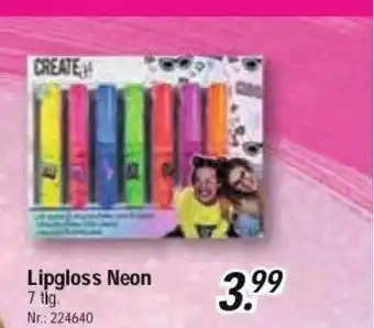 Rofu Kinderland Lipgloss Neon Angebot