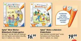 Rofu Kinderland Tiptoi Mein Wörter-bilderbuch: Kindergarten Oder Meine Schönsten Kinderlieder Angebot