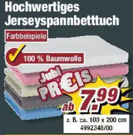 Poco Hochwertiges Jerseyspannbetttuch Angebot
