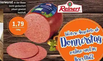 Aktiv Irma Reinert Bierwurst Angebot