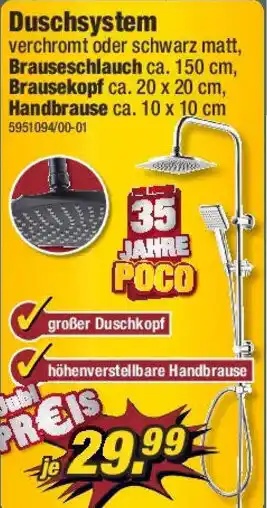 Poco Duschsystem Angebot