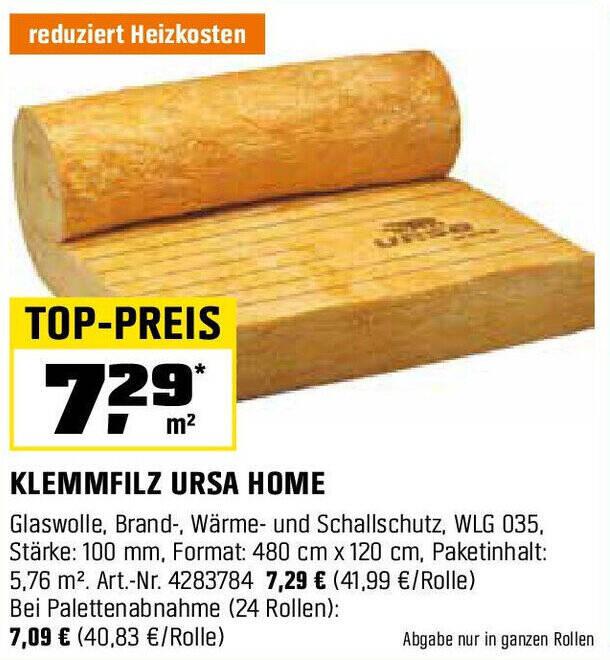 Klemmfilz ursa home Angebot bei OBI