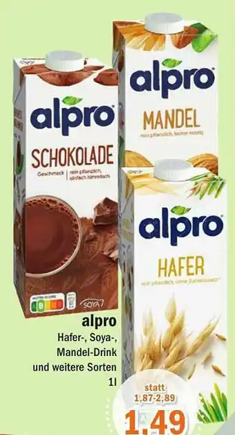 Aktiv Irma Alpro Hafer, Soya Mandel-drink Angebot