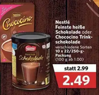 Combi Nestlé Feinste Heiße Schokolade Oder Chococino Trink Schokolade Angebot