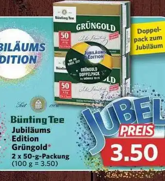 Combi Bünting Tee Jubiläums Grüngold Angebot