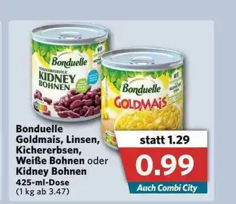 Combi Bonduelle Goldmais, Linsen, Kichererbsen, Weiße Bohnen Oder Kidney Bohnen Angebot