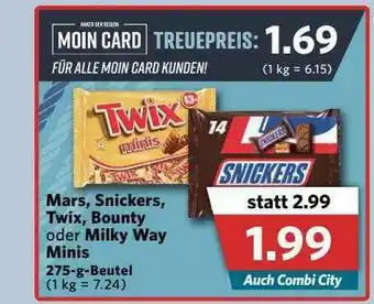 Combi Mars, Snickers, Twix, Bounty Oder Milky Way Minis Angebot