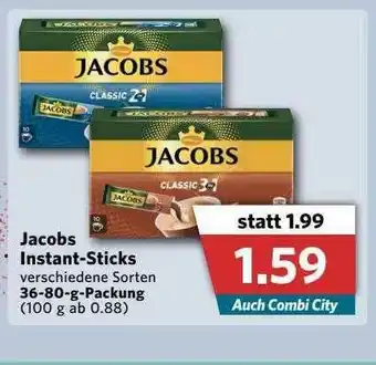 Combi Jacobs Instant-sticks Angebot