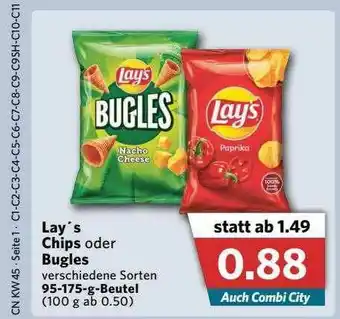 Combi Lay's Chips Oder Bugles Angebot