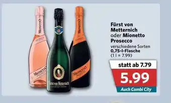 Combi Fürst Von Metternich Oder Mionetto Prosecco Angebot