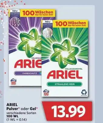 Combi Ariel Pulver Oder Gel Angebot