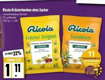 Edeka Ricola Kräuterbonbon Ohne Zucker Angebot