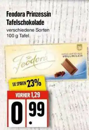 Edeka Feodora Prinzessin Tafelschokolade Angebot