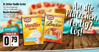 Edeka Dr. Oetker Vanillin Zucker Oder Backin Backpulver Angebot