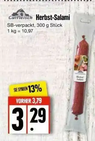 Edeka Gutfleisch Herbst-salami Angebot