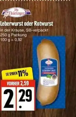 Edeka Leberwurst Oder Rotwiurst Angebot