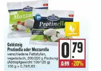 Edeka Goldsteig Protinella Oder Mozzarella Angebot