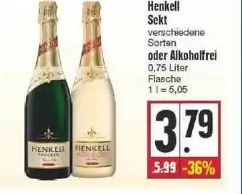 Edeka Henkell Sekt Oder Alkoholfrei Angebot