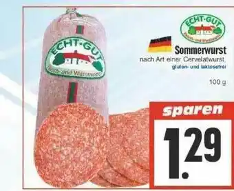 Edeka Echt-gut Sommerwurst Angebot