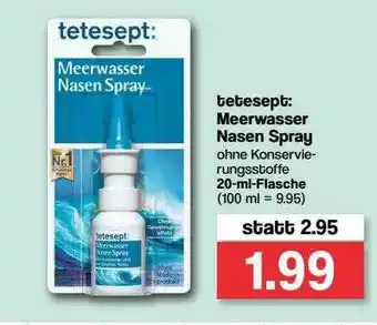 Famila Nord Ost Tetesept: Meerwasser Nasen Spray Angebot