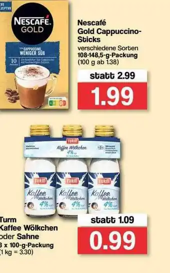 Famila Nord Ost Nescafé Gold Cappuccino-sticks Angebot