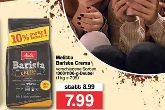 Famila Nord Ost Melitta Barista Crema Angebot