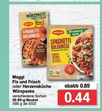 Famila Nord Ost Maggi Fix Und Frisch Oder Herzensküche Würzpaste Angebot