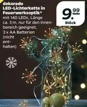 NETTO Dekorado Led-licherkette Im Feuerwerksoptik Angebot