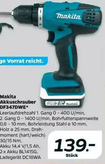 NETTO Makita Akkuschrauber Df347dwe Angebot