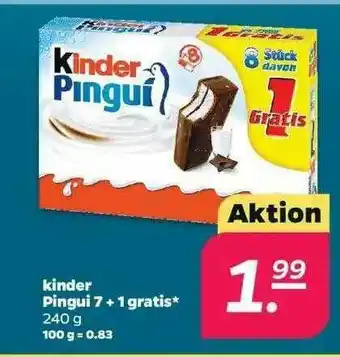 NETTO Kinder Pingui 7 + 1 Gratis Angebot