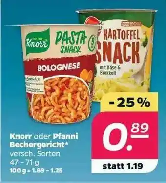 NETTO Knorr Oder Pfanni Bechergericht Angebot