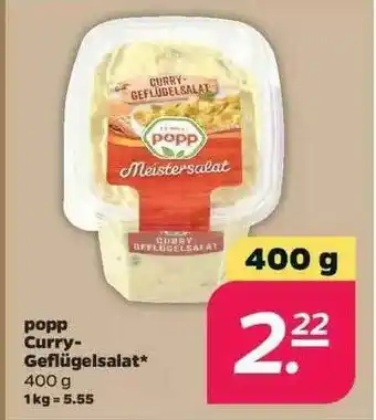 NETTO Popp Curry Geflügelsalat Angebot