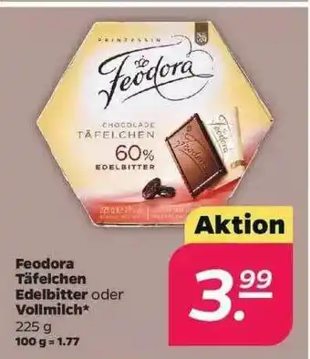 NETTO Feodora Täfelchen Edelbitter Oder Vollmilch Angebot