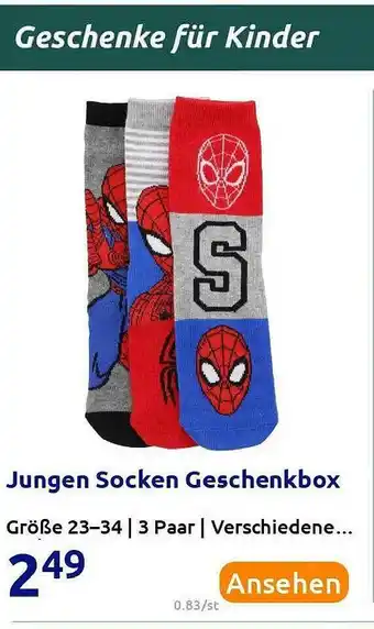 Action Jungen Socken Geschenkbox Angebot