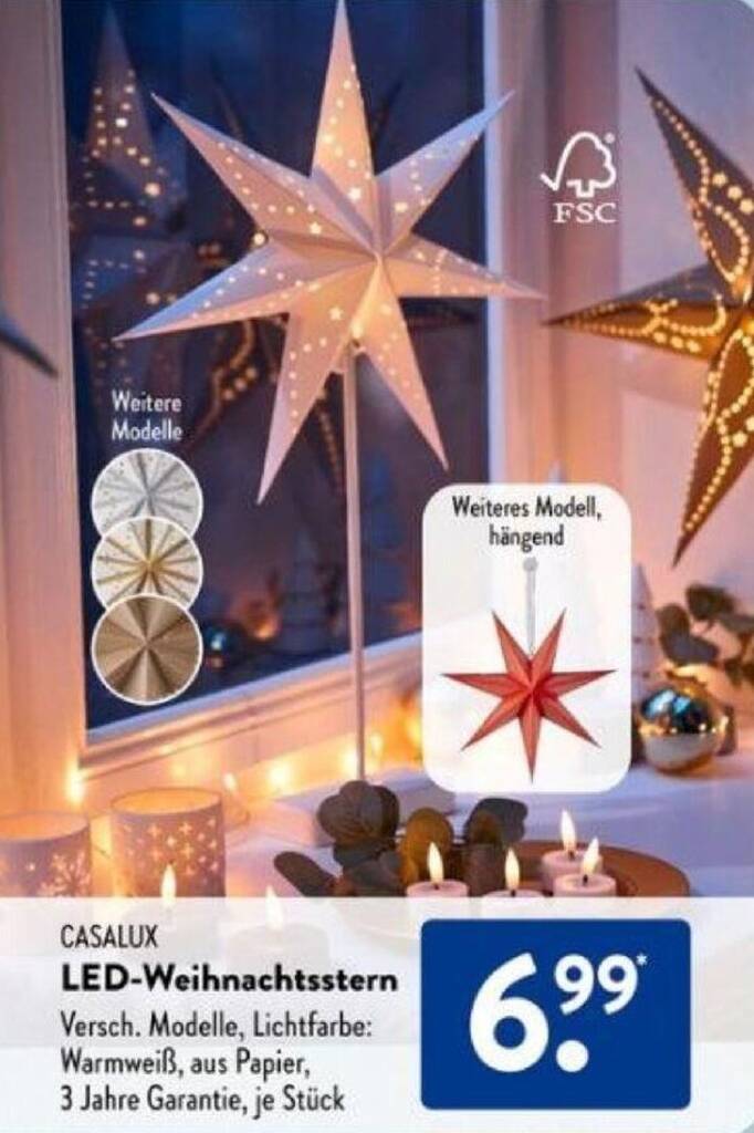 CASALUX LED-Weihnachtsstern Angebot bei Aldi Sd