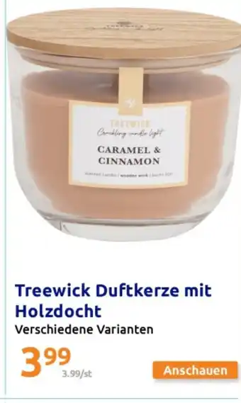 Action Treewick Duftkerze mit Holzdocht Angebot