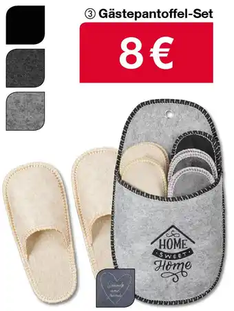 Woolworth Gästepantoffel-Set Angebot