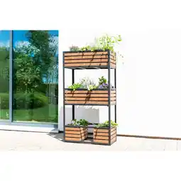 Netto Marken-Discount Hochbeet Metall/Holz Cube Elements Angebot