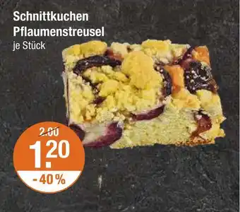 V Markt Schnittkuchen pflaumenstreusel Angebot