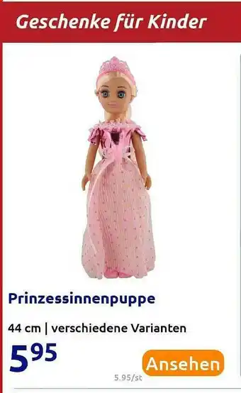 Action Prinzessinnenpuppe Angebot