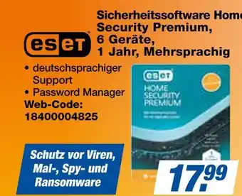 Expert Eset sicherheitssoftware home security premium Angebot