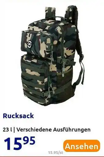 Action Rucksack Angebot