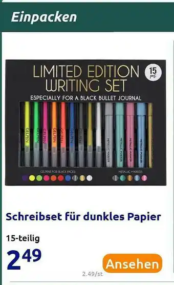 Action Schreibset Für Dunkles Papier Angebot