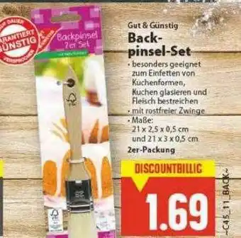 E-Center Gut & Günstig Backpinsel-set Angebot