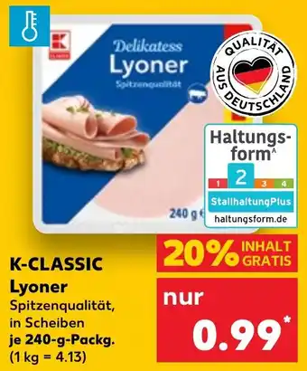 Kaufland K-CLASSIC Lyoner Angebot