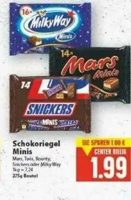 E-Center Schokoriegel Minis Angebot